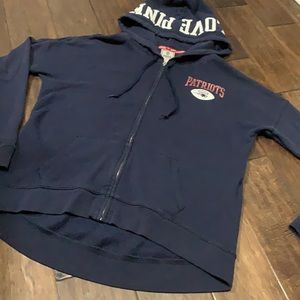 Pink Victoria Secret Patriots football sweater